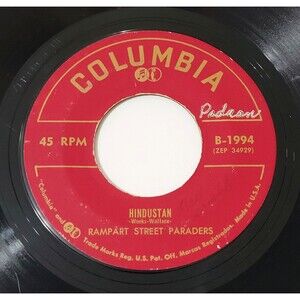 Rampart Street Paraders Rampart & Vine 45 RPM EP Vinyl Columbia VG Jazz '55